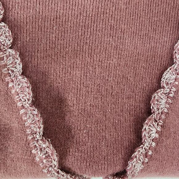 Saks Fifth Ave Folio Collection Cardigan Womens Large Wool Angora V Neck Button - Picture 12 of 12